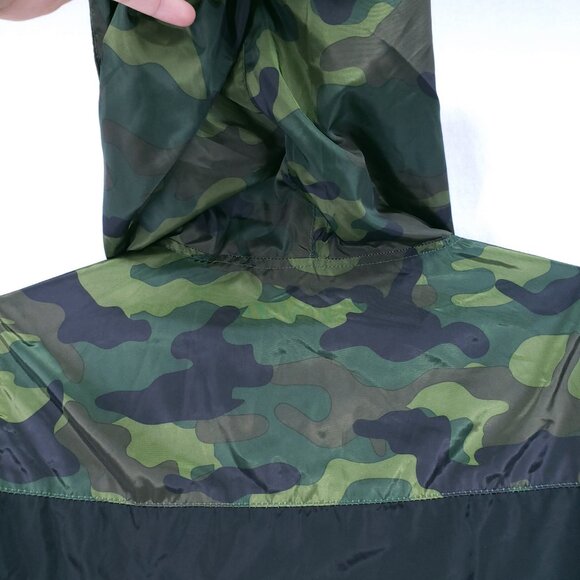Univibe Boys Black Long Sleeve Full Zip Pockets Camouflage Green Jacket Size XL - Picture 12 of 13
